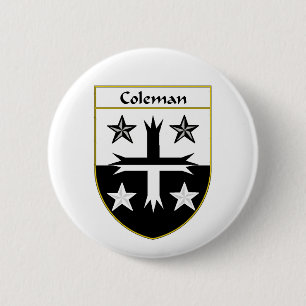 Coleman Coat of Arms/Family Crest 2 Inch Round Button