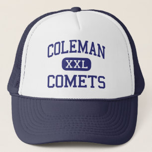 Coleman Comets Middle Coleman Michigan Trucker Hat