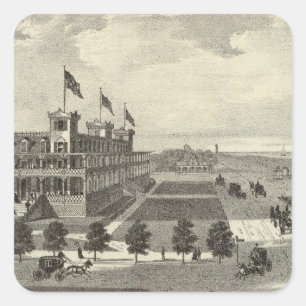 Coleman House, Asbury Park, NJ Square Sticker