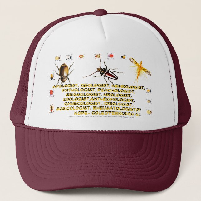 "Coleopterology" Trucker Hat (Front)