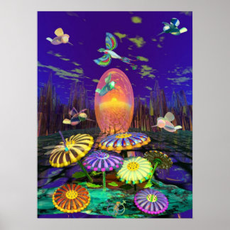 COLERFUL WEEDS POSTER