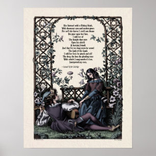 Coleridge "Love" Victorian Art Poster