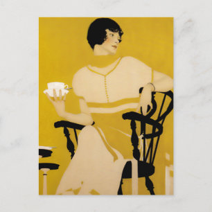 Coles Phillips  Dinnerware Ad “A Cup Of Tea” Postcard