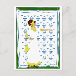 Coles Phillips Fadeaway - Woman at the County Fair Postcard