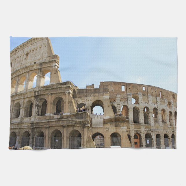 Colesseum Postcard Kitchen Towel (Horizontal)
