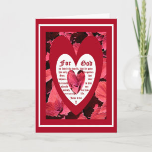 Coleus Close-up with John 3:16 Thank You Card