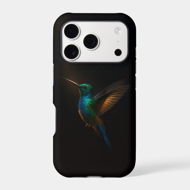 Colibri à queue rousse Noir 4 Luxe iPhone 17 Pro,  (Verso)