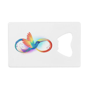 Colibri arc-en-ciel avec symbole Infinity