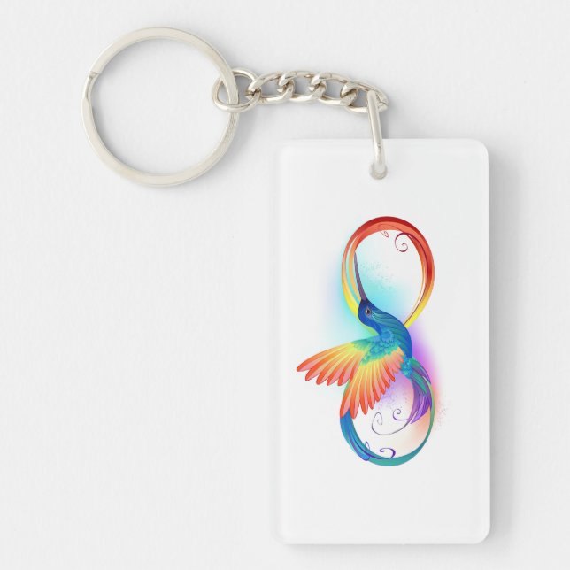 Colibri arc-en-ciel avec symbole Infinity (Devant)