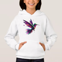 Colibrí Arcoíris Geométrico – Arte Moderno Vibrant