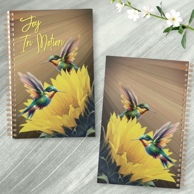 Colibri Art & Tournesol Photographie Mix (Planner cover template front and design back.)