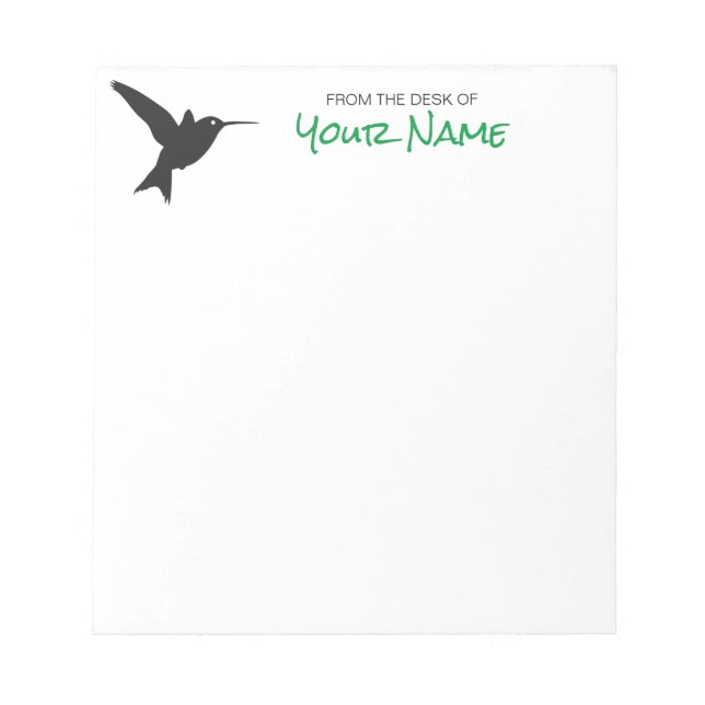 Colibri - Bloc-notes personnalisé (Devant)