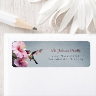 Colibri et Hibiscus | Adresse du Mariage bleu