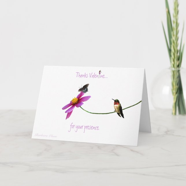 Colibri : Merci pour votre présence (Devant)