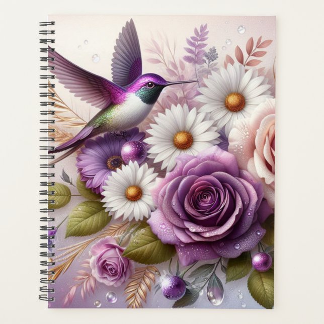 Colibri, Roses et marguerites (Devant)