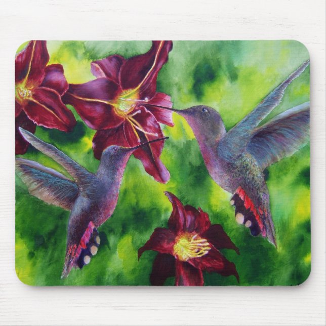 Colibris et tapis de souris de Lillies (Devant)