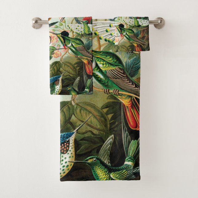 Colibris par Ernst Haeckel (En situation)
