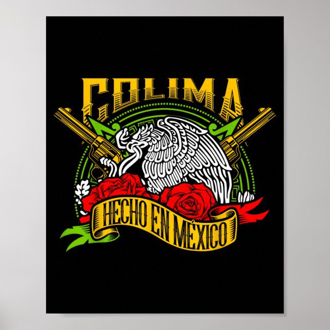 Colima México Souvenir Hispanic Heritage Month Mex Poster (Front)