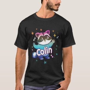 Colin Name With Raccoon T-Shirt