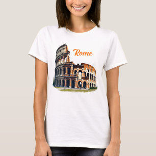 Colisée Romaine Italie Voyage Graphique T-shirt