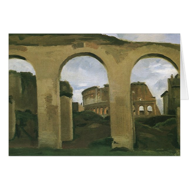 Colisée vue à travers les Arcades à Rome, Italie (Devant horizontal)