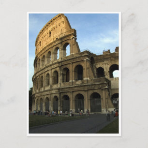 Coliseum at sunset postcard