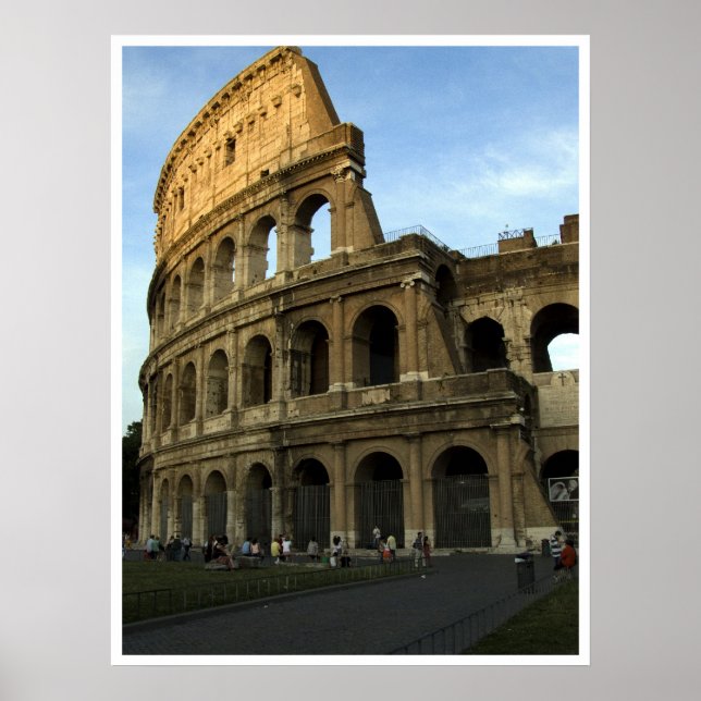 Coliseum at sunset poster (Front)