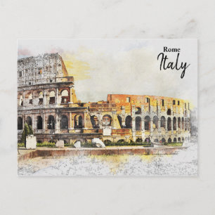 Coliseum in Rome Italy Postcard