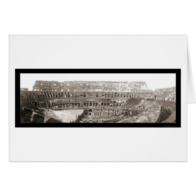 Coliseum Interior Rome Photo 1909 (Front Horizontal)