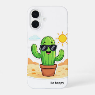 Coll Cactus Be Happy iPhone 16 Case