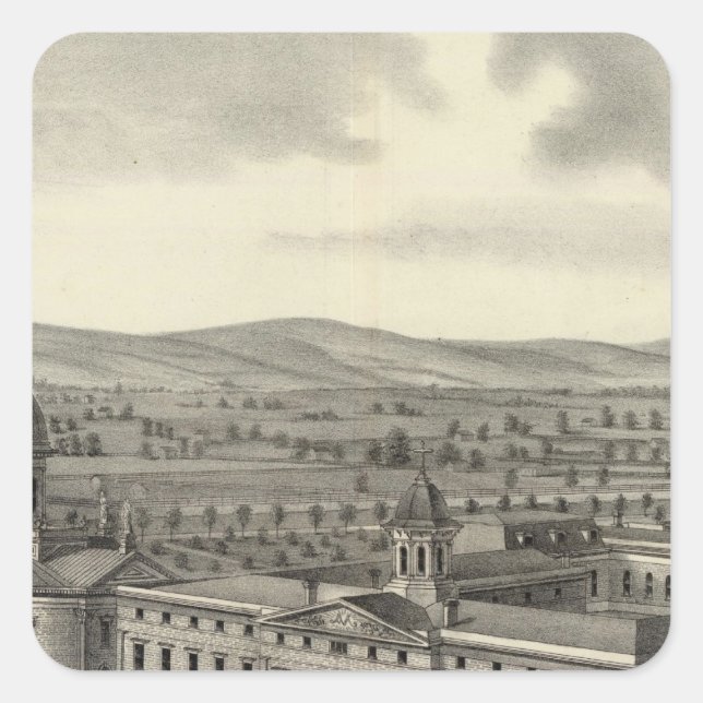 Coll of Notre Dame Square Sticker (Front)