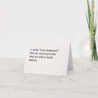 collaborateur quittant le cadeau, carte sans raiso