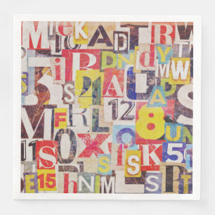 Collage Art Napkins or Decoupage paper