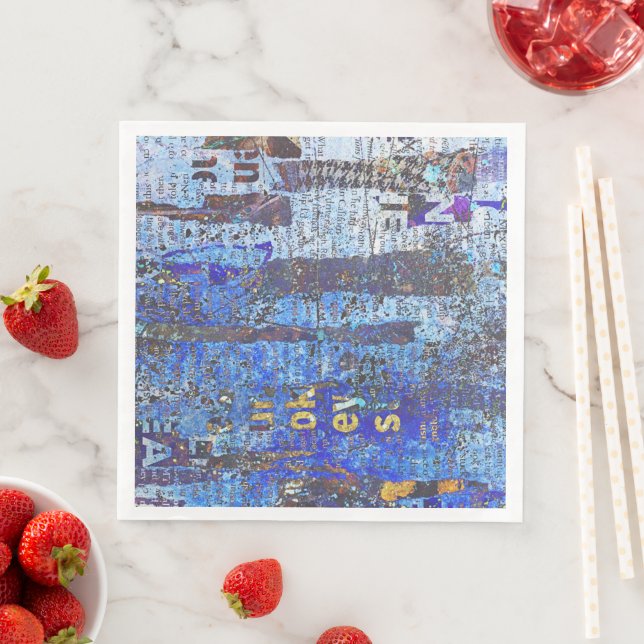 Collage Art Napkins or for decoupage (Insitu)