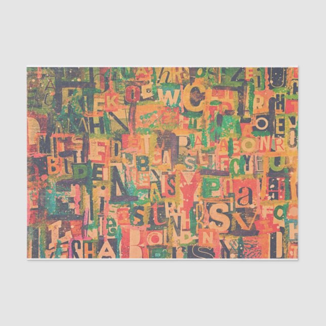 Collage Art Tissue or Decoupage Paper (Front)