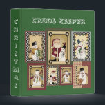 Collage Christmas Cards Keeper Notebook Binder<br><div class="desc">Christmas Collage Cards Keeper Notebook Avery Binder 1EZD touch Ring. So many ways to use!</div>