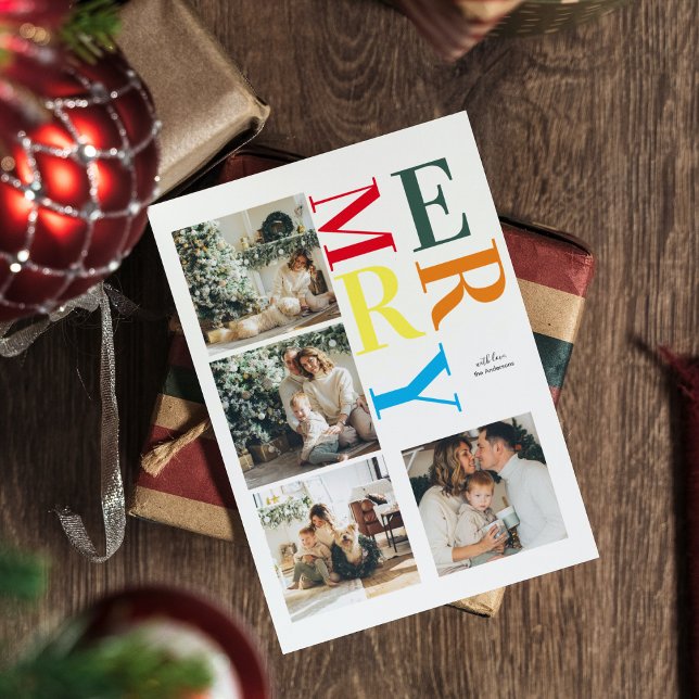 Collage Christmas Photo | Colourful Merry (Creator Uploaded)