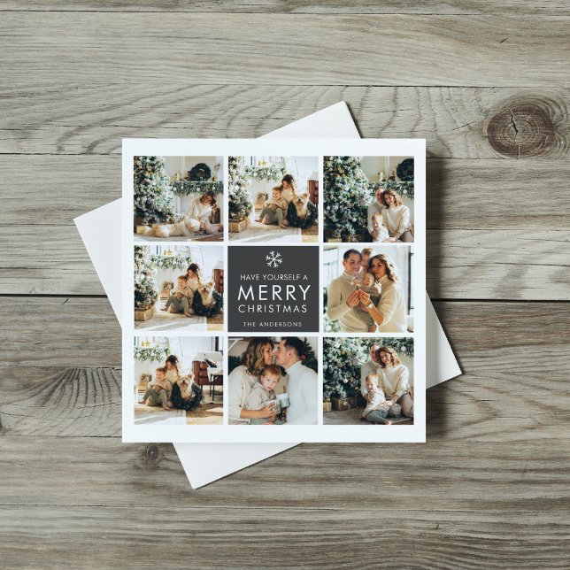 Collage Christmas Photo | Merry Christmas | Black (Creator Uploaded)