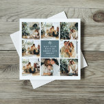 Collage Christmas Photo | Merry Christmas | Blue<br><div class="desc">Collage Christmas Photo | Merry Christmas | Blue</div>