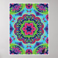 Collage cinétique Luscieux Poster Kaleidoscope