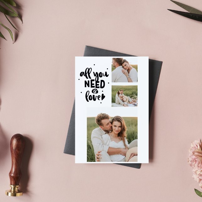 Collage Couple Photo & All You Need Is Love Quote (Creator Uploaded)