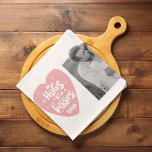 Collage Couple Photo & Hugs And Kisses PInk Heart Kitchen Towel<br><div class="desc">Collage Couple Photo & Hugs And Kisses PInk Heart</div>