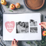 Collage Couple Photo & Hugs And Kisses PInk Heart Laminated Place Mat<br><div class="desc">Collage Couple Photo & Hugs And Kisses PInk Heart</div>