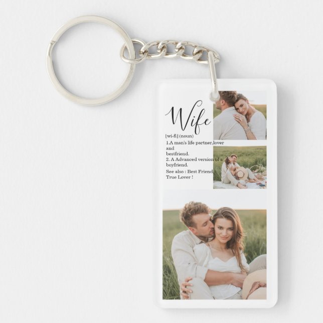 Collage Couple Photo & Lovely Romantic Wife Cadeau (Devant)