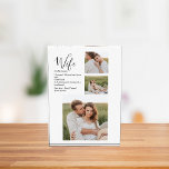 Collage Couple Photo & Lovely Romantic Wife Gift<br><div class="desc">Collage Couple Photo & Lovely Romantic Wife Gift</div>