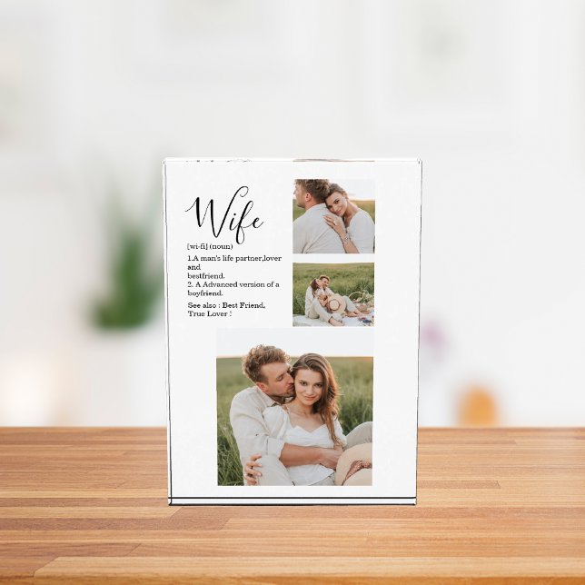 Collage Couple Photo & Lovely Romantic Wife Gift (Creator Uploaded)