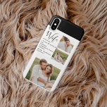 Collage Couple Photo & Lovely Romantic Wife Gift Case-Mate iPhone Case<br><div class="desc">Collage Couple Photo & Lovely Romantic Wife Gift</div>