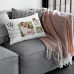 Collage Couple Photo & Lovely Romantic Wife Gift Lumbar Pillow<br><div class="desc">Collage Couple Photo & Lovely Romantic Wife Gift</div>