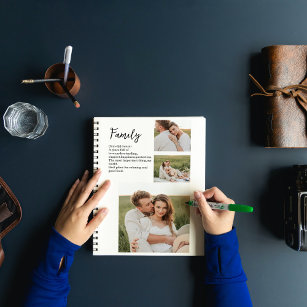 Collage Couple Photo & Romantic Family Gift Notebook