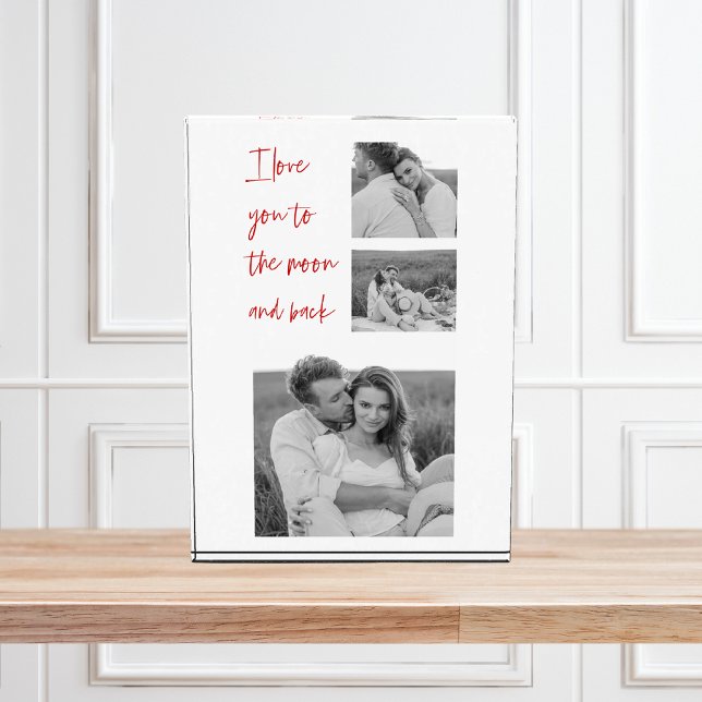 Collage Couple Photo & Romantic Quote Love You Block (Creator Uploaded)